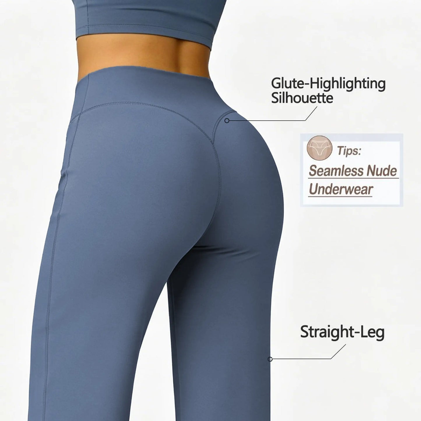 DEEFY Women's Wide Leg Mid-Waisted Flare Leggings with Tummy Control and Butt Lifting for Yoga, Workouts, and Lounge Wear