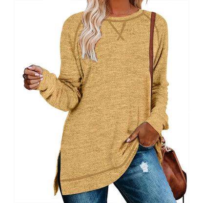 WIHOLL Women's Long Sleeve Tunic Sweaters for Leggings - Relaxed Fit 2025