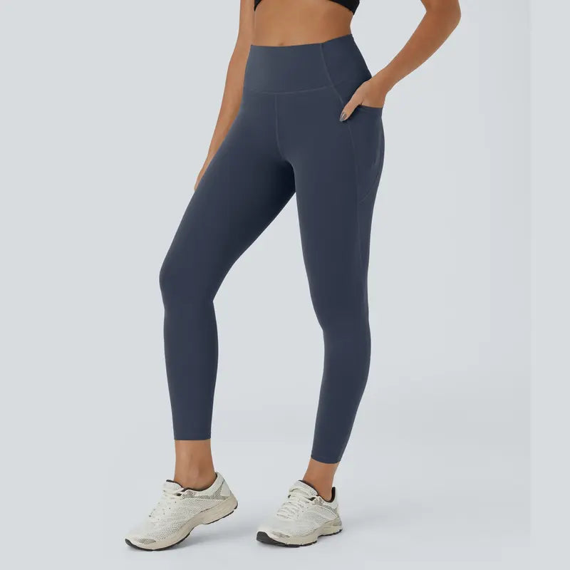 Halara Ultrasculpt High-Waisted Tummy Control Leggings with Pockets for Training