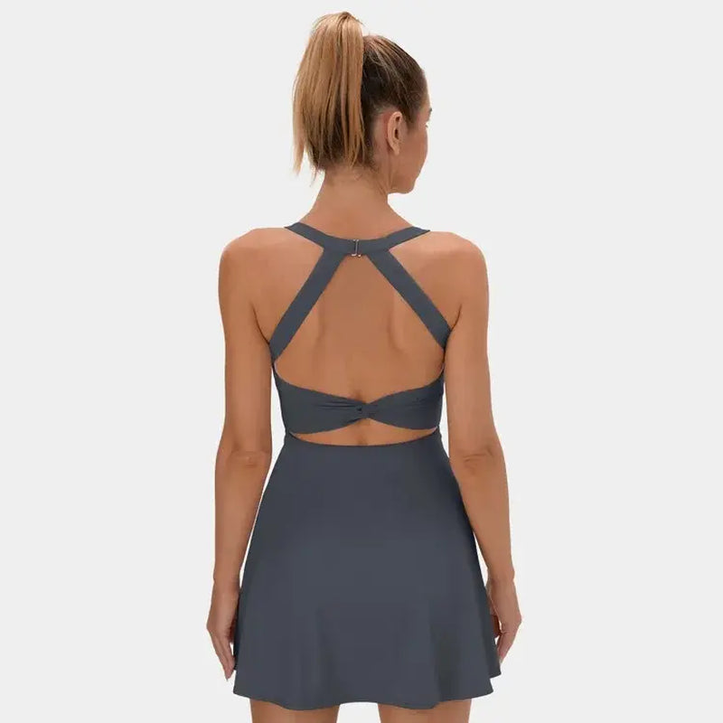 Halara Backless Criss-Cross Activewear Dress