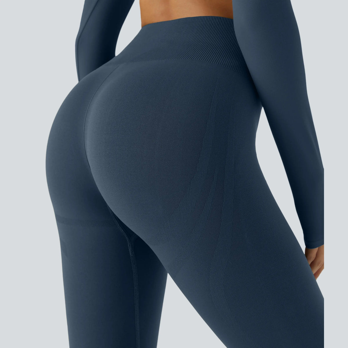 Halara Seamless Mid-Rise Tummy Control Yoga Leggings with Butt Lifting Features