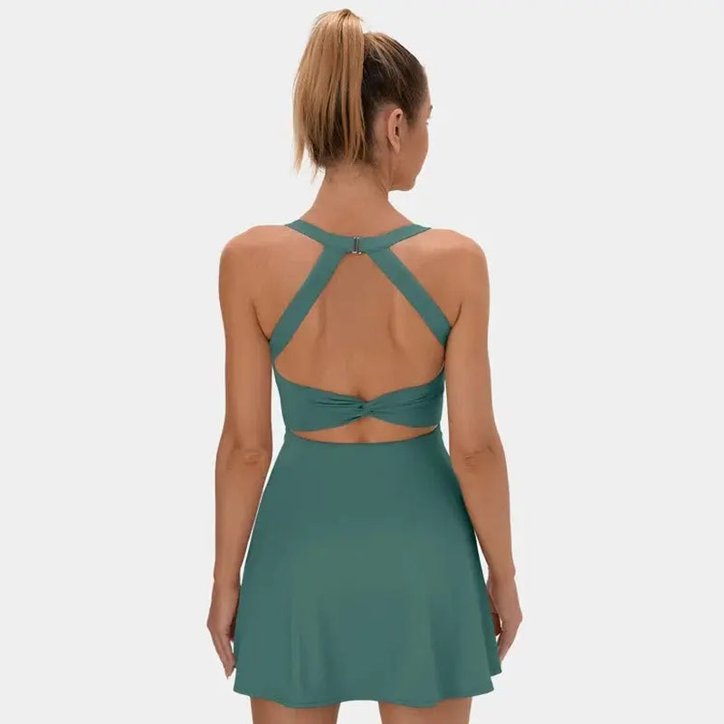 Halara Backless Criss-Cross Activewear Dress
