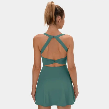Halara Backless Criss-Cross Activewear Dress
