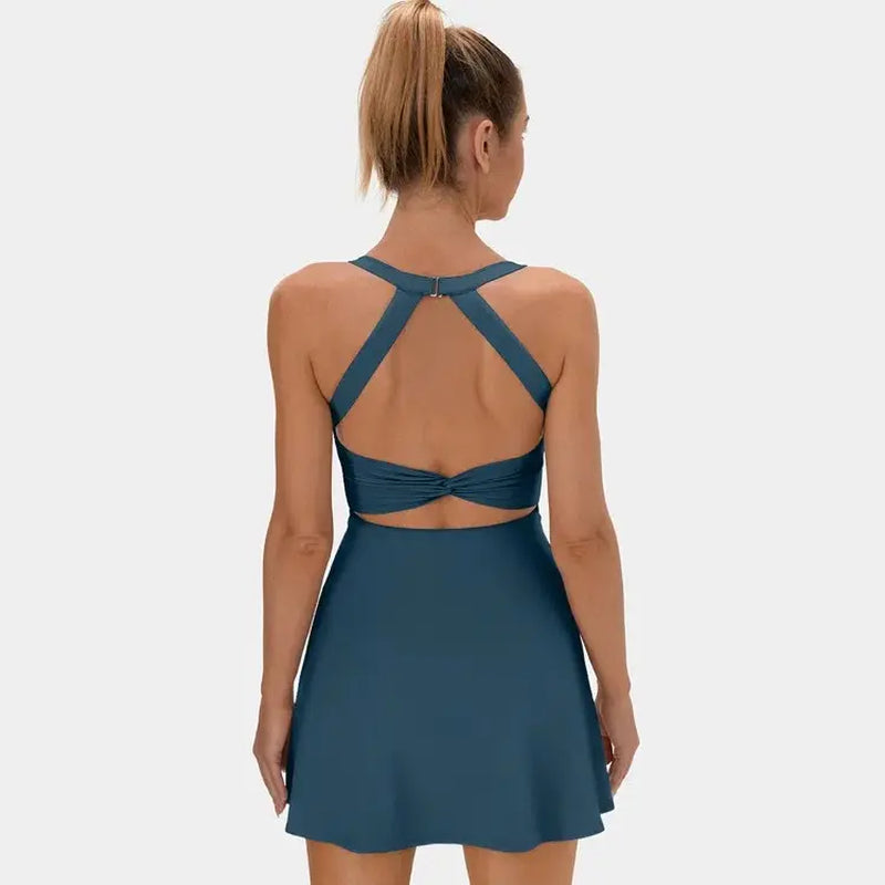 Halara Backless Criss-Cross Activewear Dress