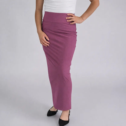 Women's Double Layer Maxi Pencil Skirt for Everyday Comfort
