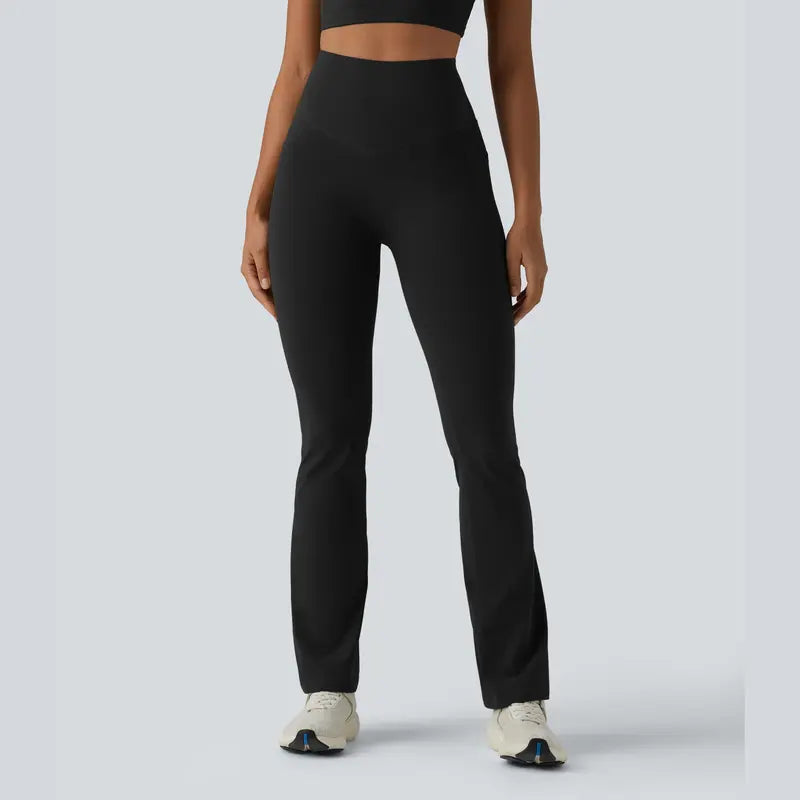 Halara Ultrasculpt™ High-Waisted Bootcut Yoga Leggings with Butt-Lifting and Tummy Control, Featuring Convenient Pockets
