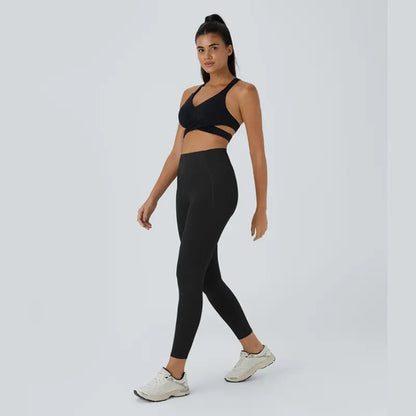 Halara Ultrasculpt High-Waisted Tummy Control Leggings with Pockets for Training