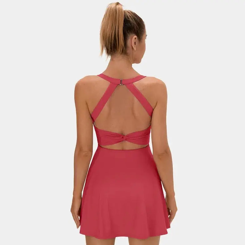 Halara Backless Criss-Cross Activewear Dress