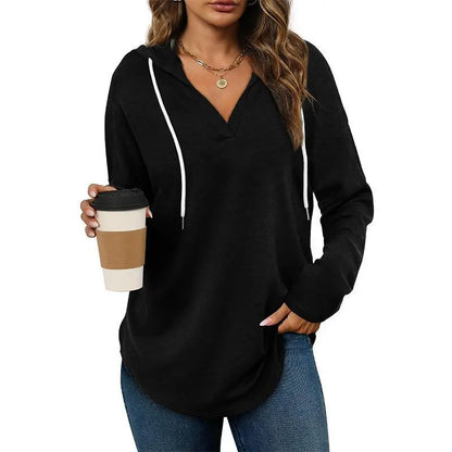 WIHOLL Women's Fashion Oversized Pullover Hoodies - Long Sleeve Casual Sweatshirts for Comfortable Fit