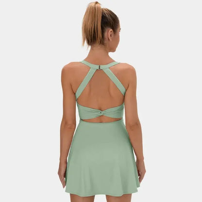 Halara Backless Criss-Cross Activewear Dress