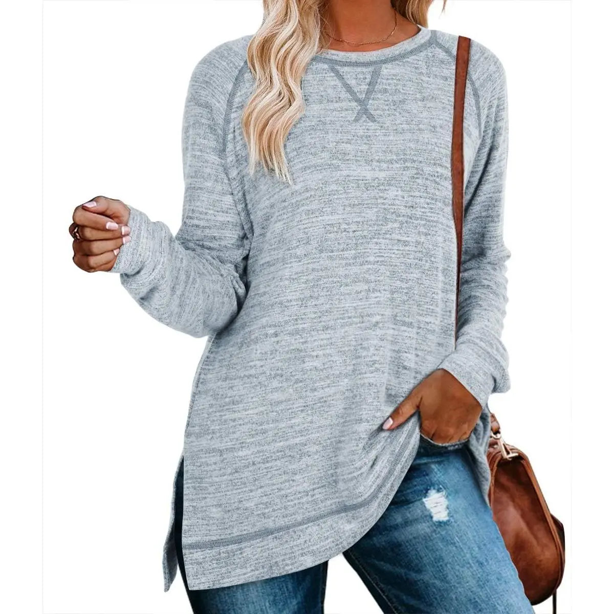 WIHOLL Women's Long Sleeve Tunic Sweaters for Leggings - Relaxed Fit 2025