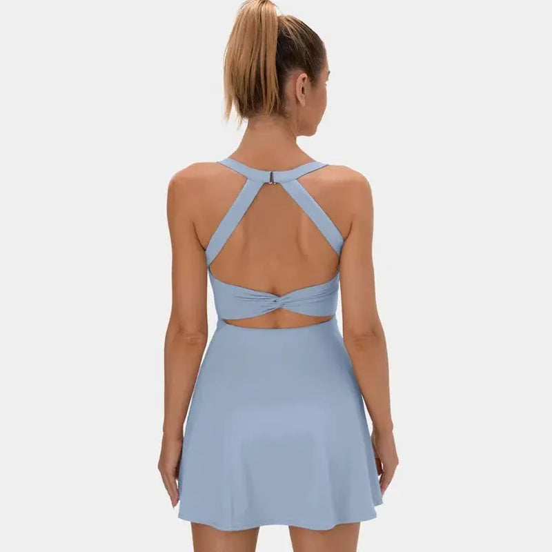 Halara Backless Criss-Cross Activewear Dress