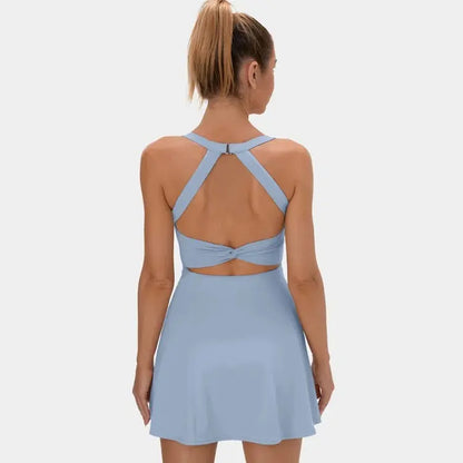 Halara Backless Criss-Cross Activewear Dress