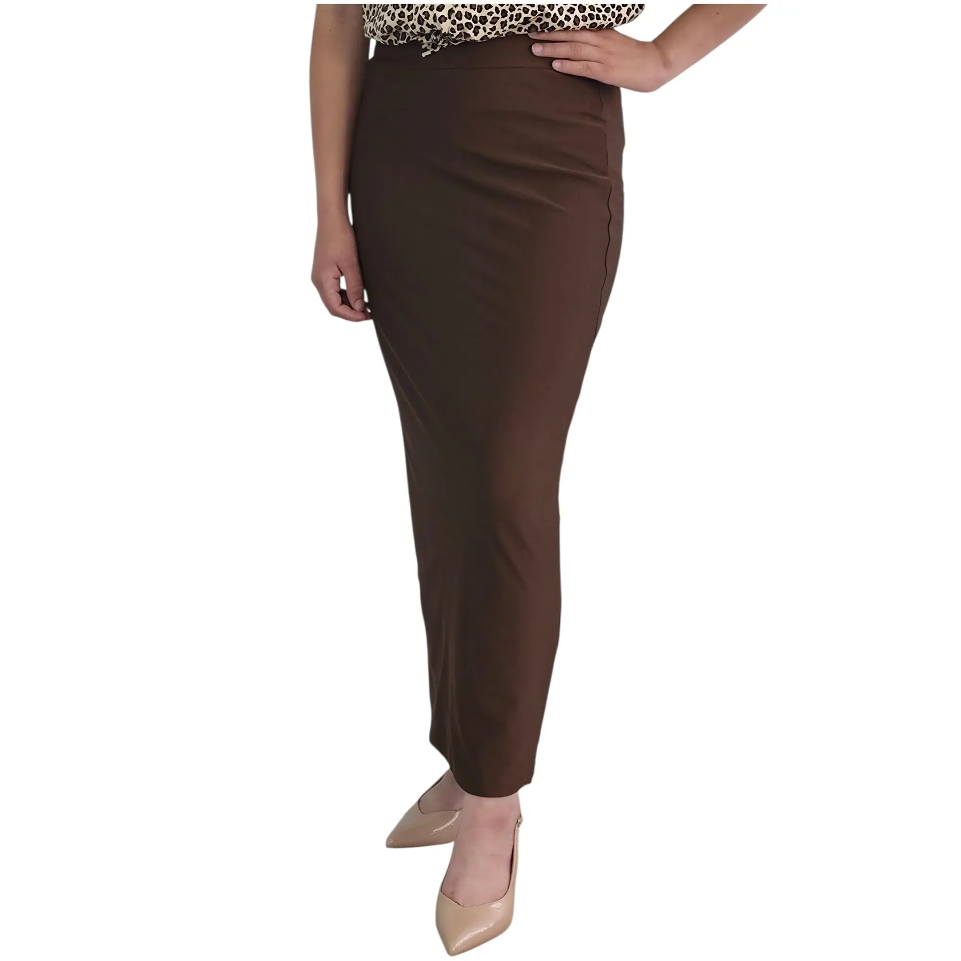 Women's Double Layer Maxi Pencil Skirt for Everyday Comfort