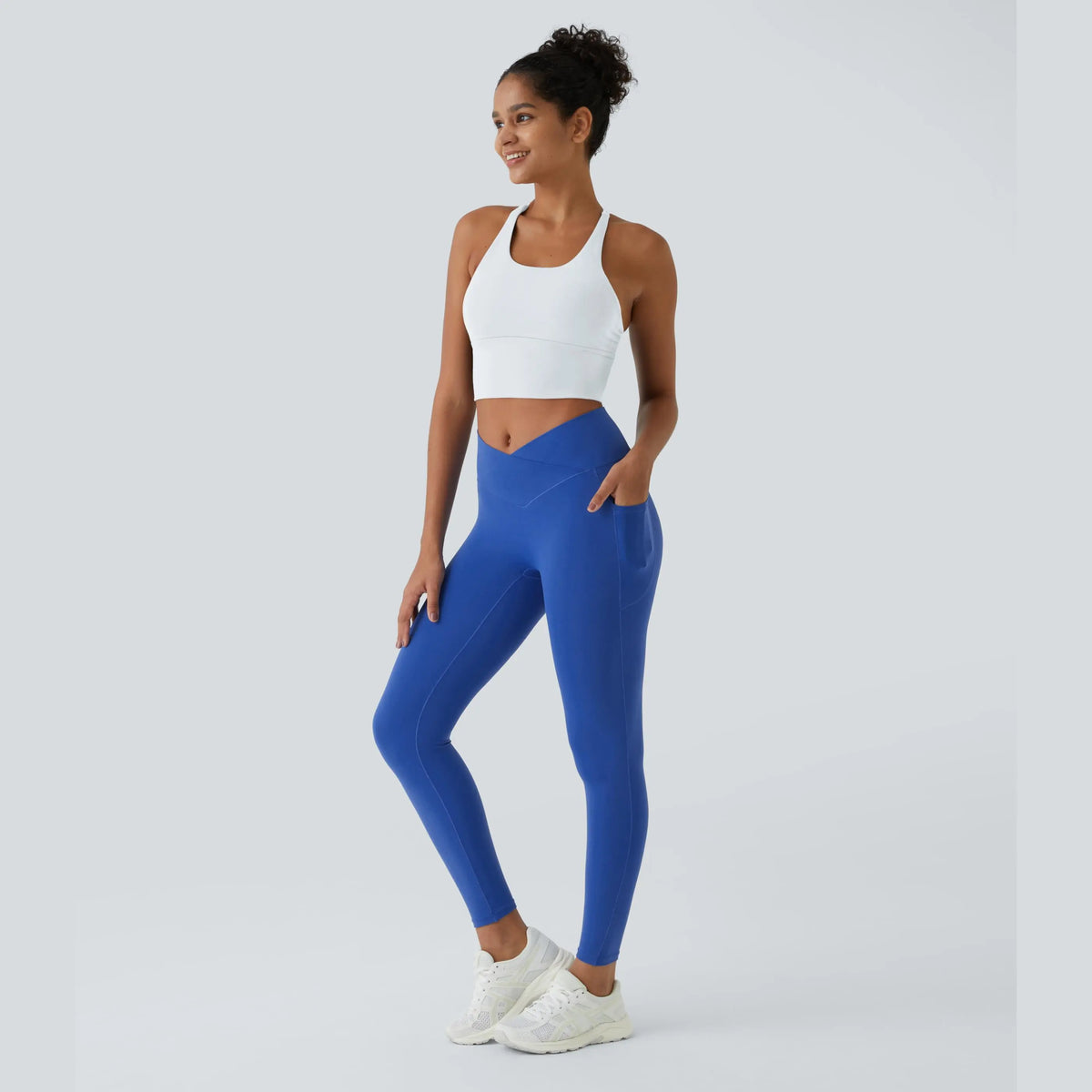 Halara Softlyzero Crossover Pocket Leggings with UPF 50+ Protection