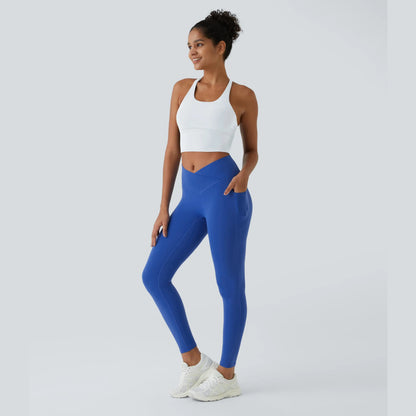 Halara Softlyzero Crossover Pocket Leggings with UPF 50+ Protection