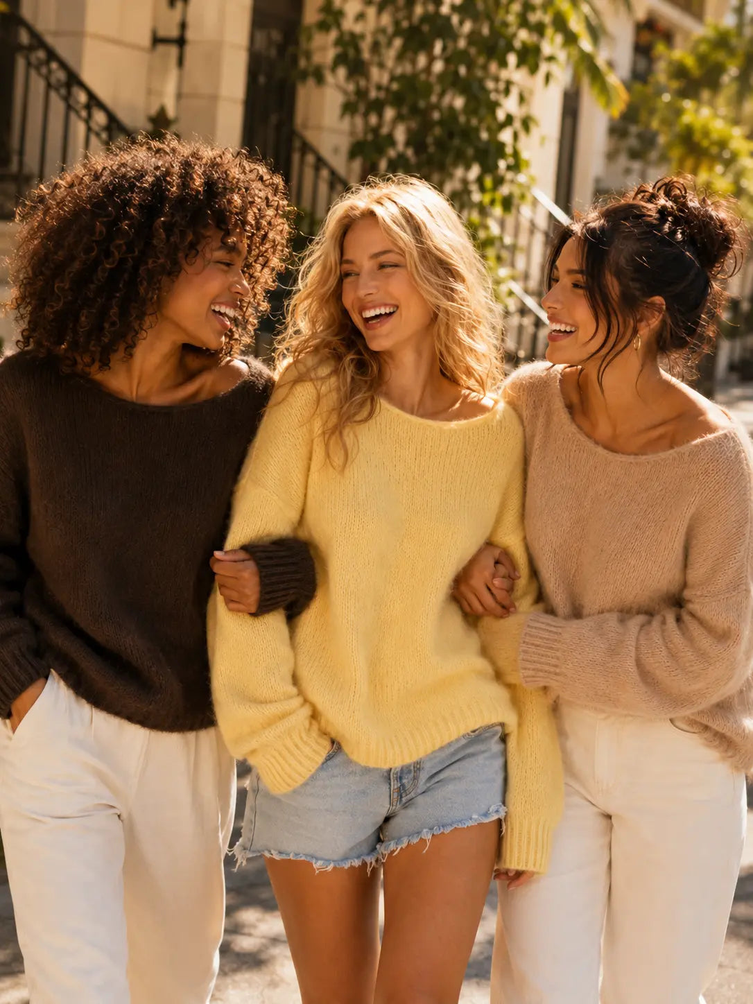 Katch Me Chic Women's Lightweight Slouchy Knit Sweater with Scoop Neck and Long Sleeves, Breathable and Stretchy Relaxed Fit Knitwear