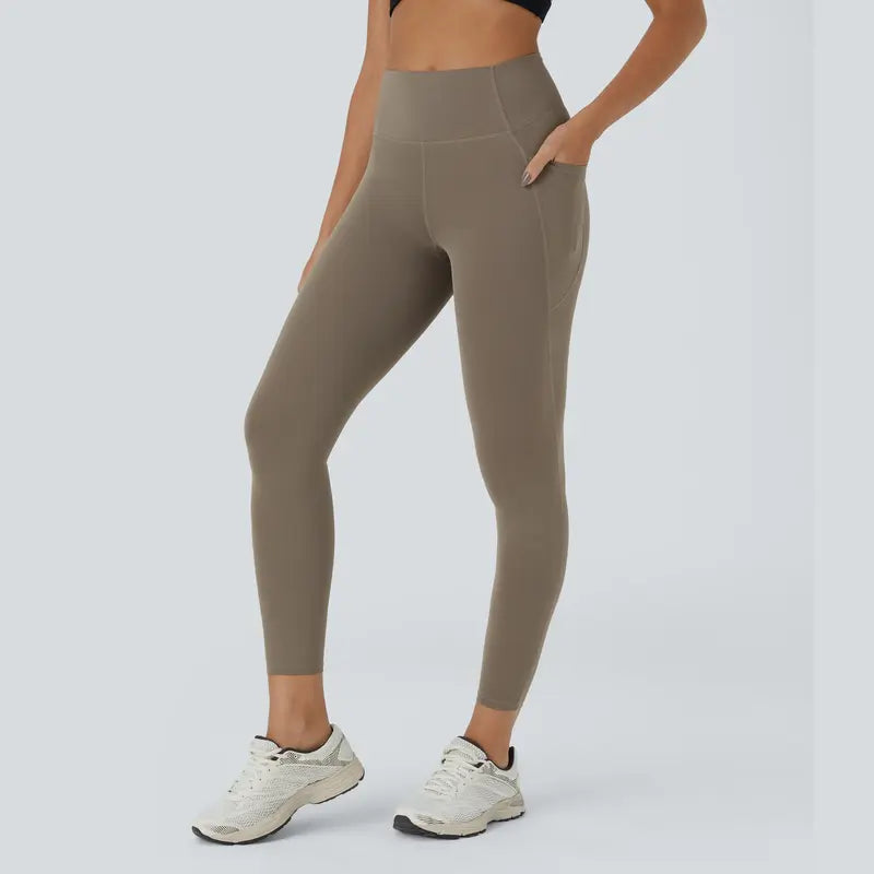 Halara Ultrasculpt High-Waisted Tummy Control Leggings with Pockets for Training