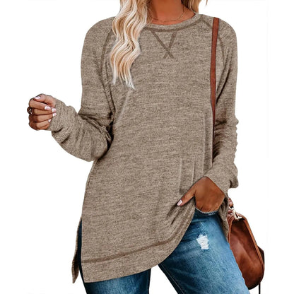 WIHOLL Women's Long Sleeve Tunic Sweaters for Leggings - Relaxed Fit 2025