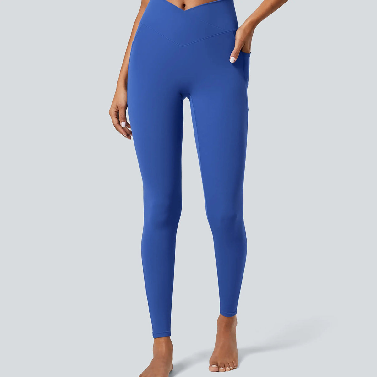 Halara Softlyzero Crossover Pocket Leggings with UPF 50+ Protection