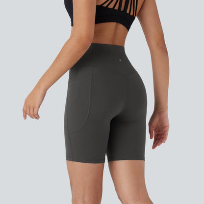 Halara Ultrasculpt™ High Waisted Butt Lifting Tummy Control Pocket Shaping Training Biker Shorts 7''