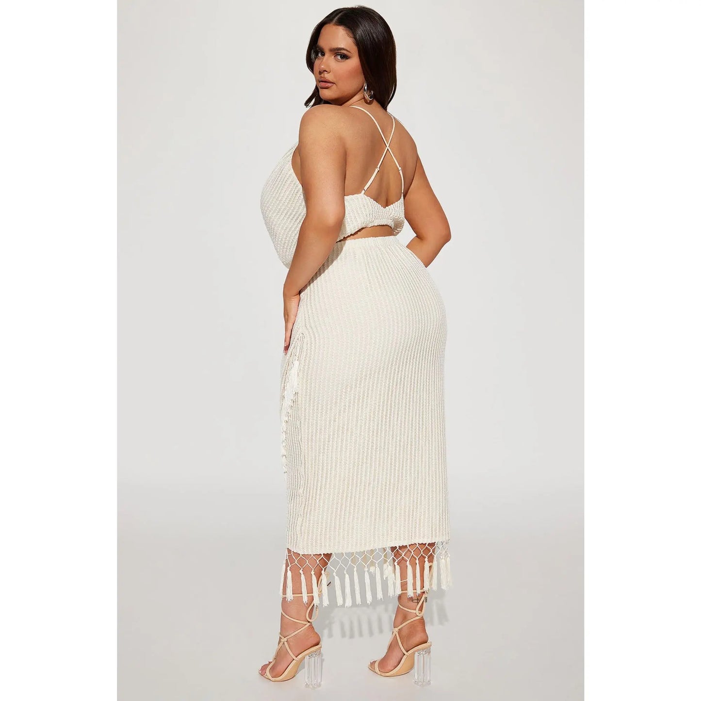 Next Vacation Skirt Set - Cream