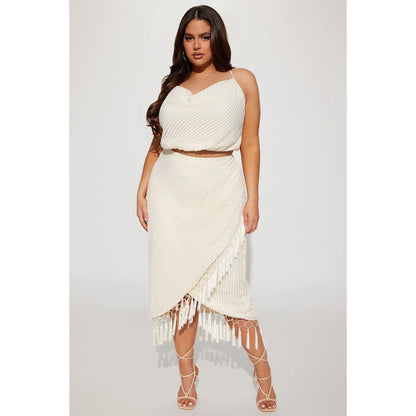 Next Vacation Skirt Set - Cream
