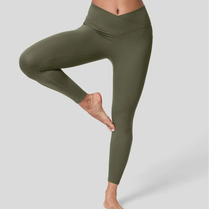 Halara Softlyzero Crossover Pocket Leggings with UPF 50+ Protection