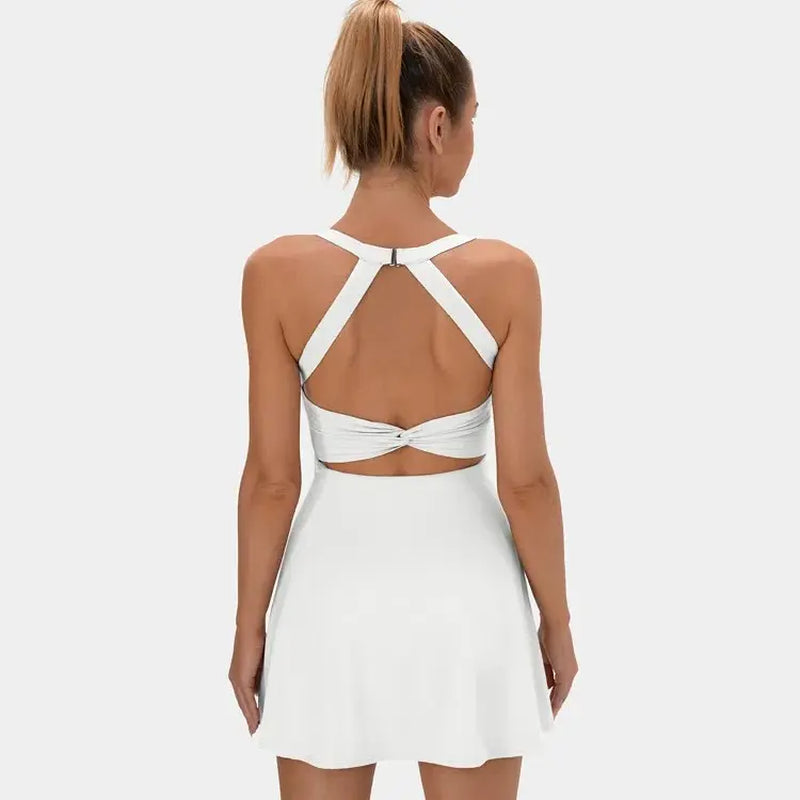 Halara Backless Criss-Cross Activewear Dress