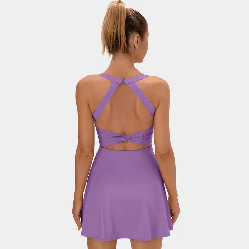 Halara Backless Criss-Cross Activewear Dress
