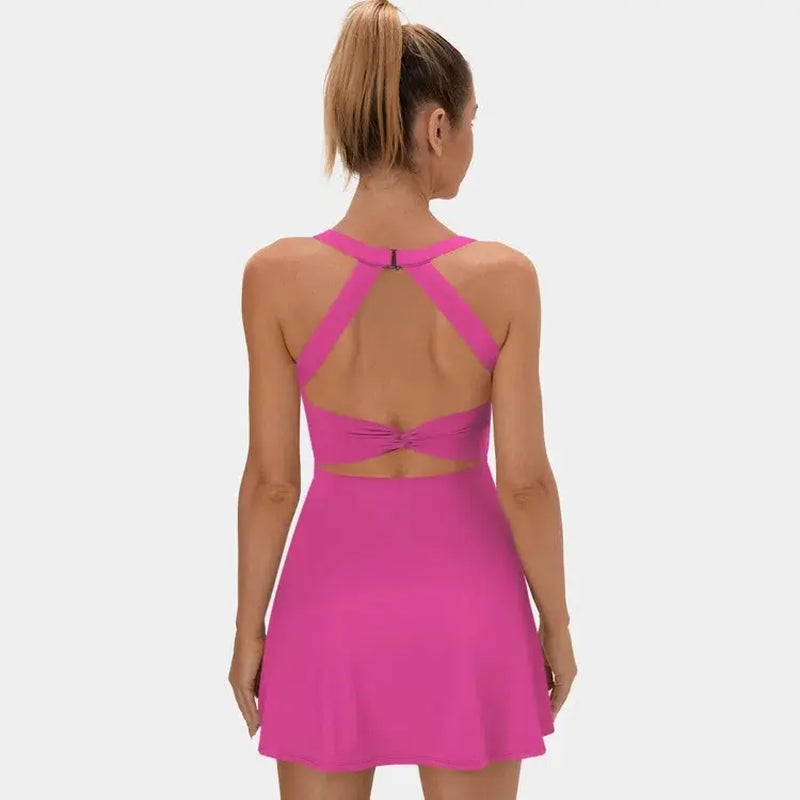 Halara Backless Criss-Cross Activewear Dress
