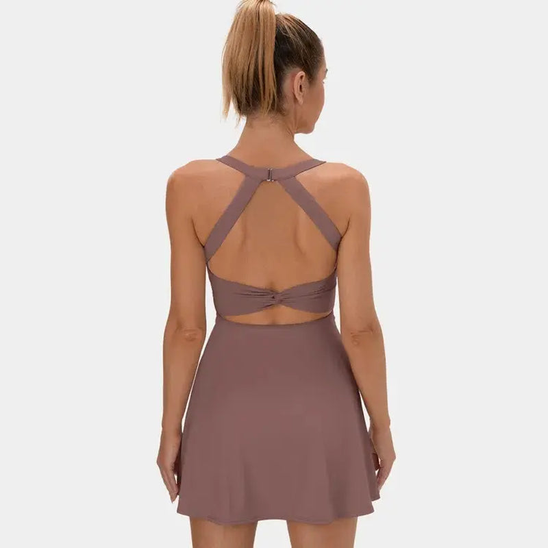 Halara Backless Criss-Cross Activewear Dress
