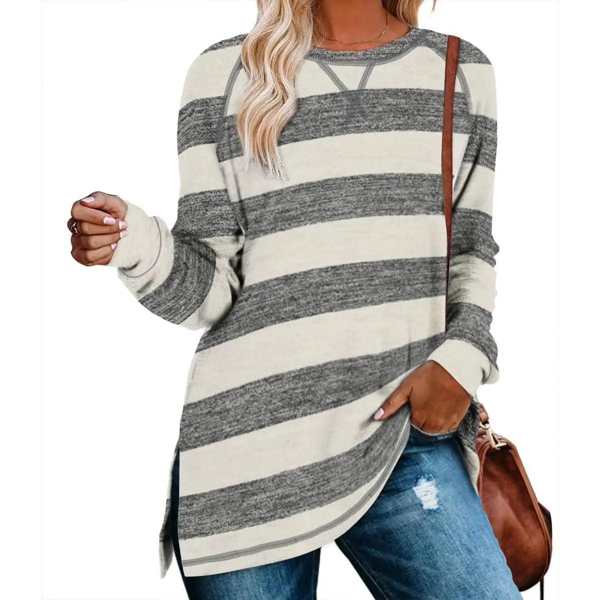 WIHOLL Women's Long Sleeve Tunic Sweaters for Leggings - Relaxed Fit 2025