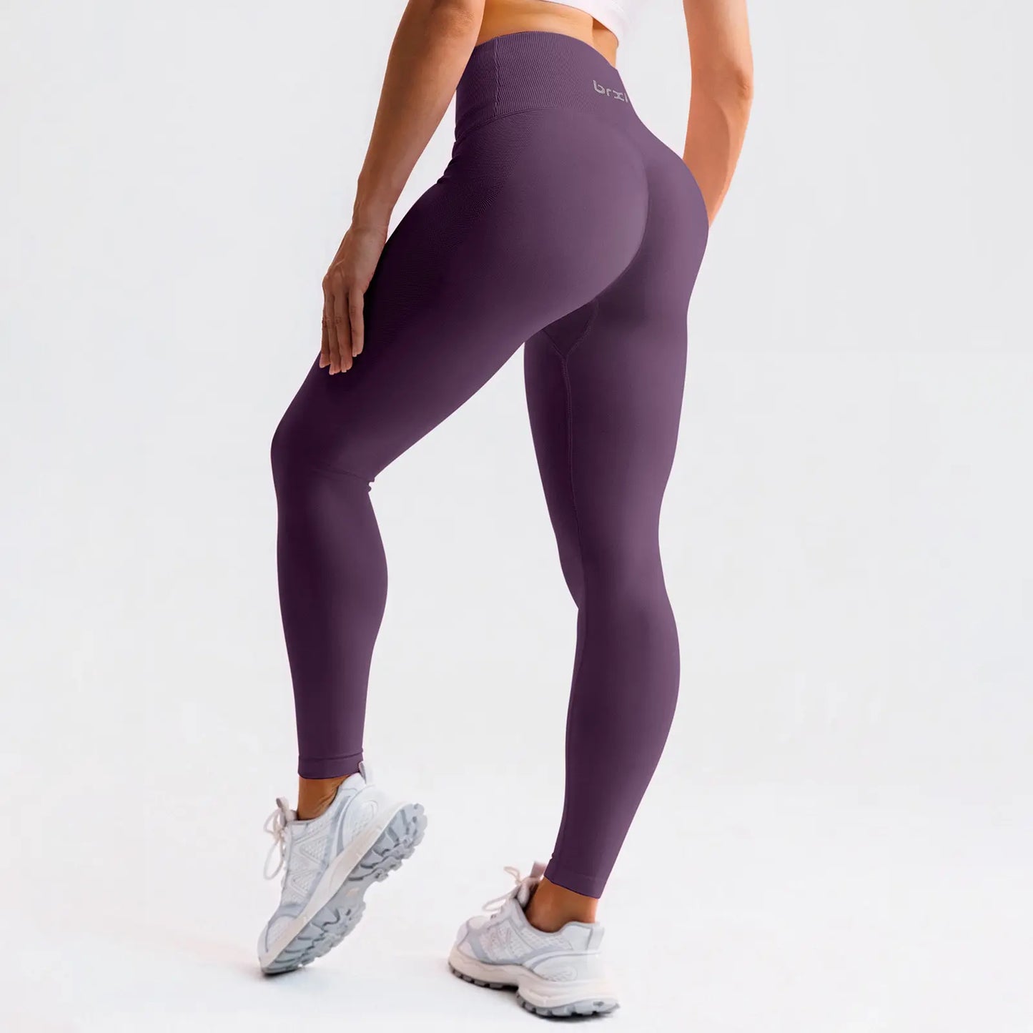 BRXL Butt Lifting Lycra No Front Seam Workout Leggings for Women Tummy Control High Waist Seamless Gym Running Leggings, Leggings Women