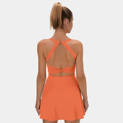 Halara Backless Criss-Cross Activewear Dress