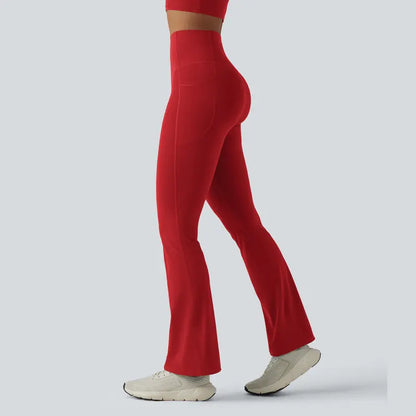 Halara Ultrasculpt™ High-Waisted Bootcut Yoga Leggings with Butt-Lifting and Tummy Control, Featuring Convenient Pockets