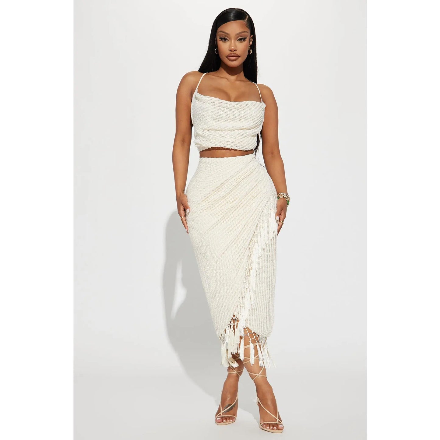 Next Vacation Skirt Set - Cream