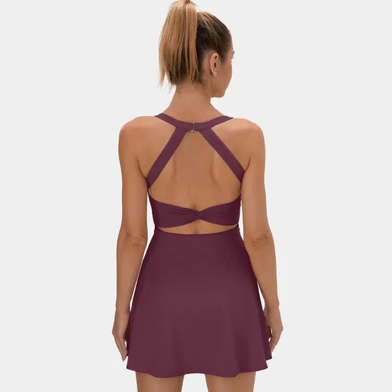 Halara Backless Criss-Cross Activewear Dress