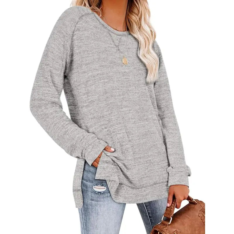 WIHOLL Women's Long Sleeve Tunic Sweaters for Leggings - Relaxed Fit 2025