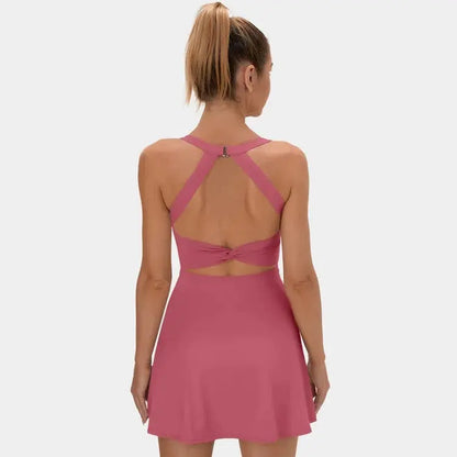 Halara Backless Criss-Cross Activewear Dress