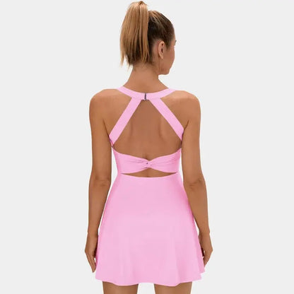 Halara Backless Criss-Cross Activewear Dress