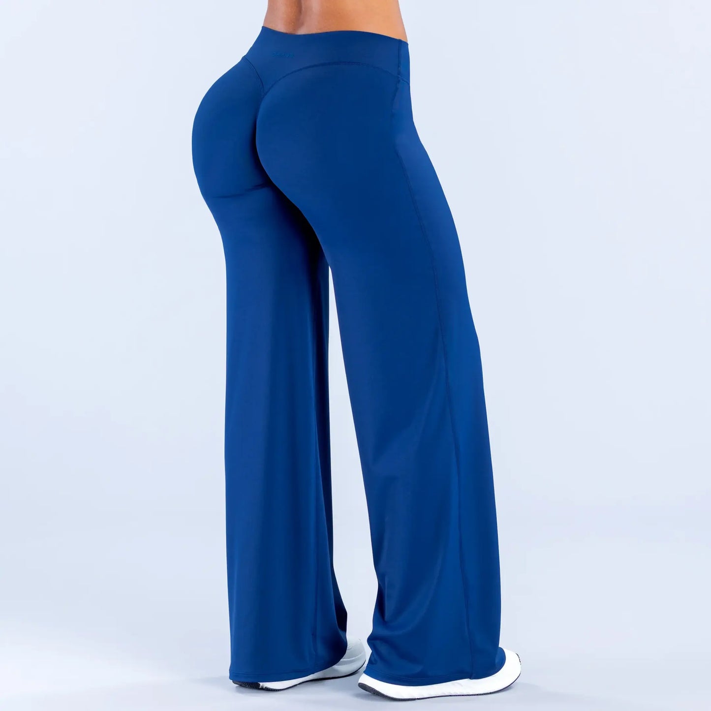 DEEFY Women's Wide Leg Mid-Waisted Flare Leggings with Tummy Control and Butt Lifting for Yoga, Workouts, and Lounge Wear