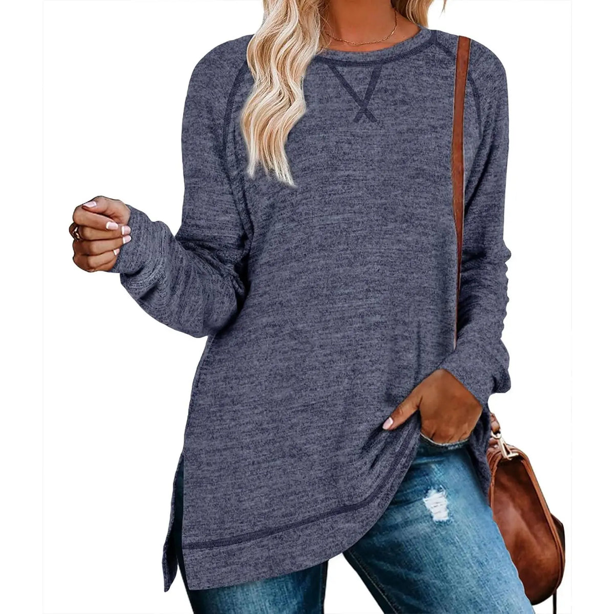 WIHOLL Women's Long Sleeve Tunic Sweaters for Leggings - Relaxed Fit 2025