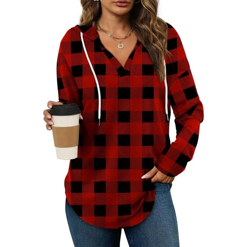 WIHOLL Women's Fashion Oversized Pullover Hoodies - Long Sleeve Casual Sweatshirts for Comfortable Fit