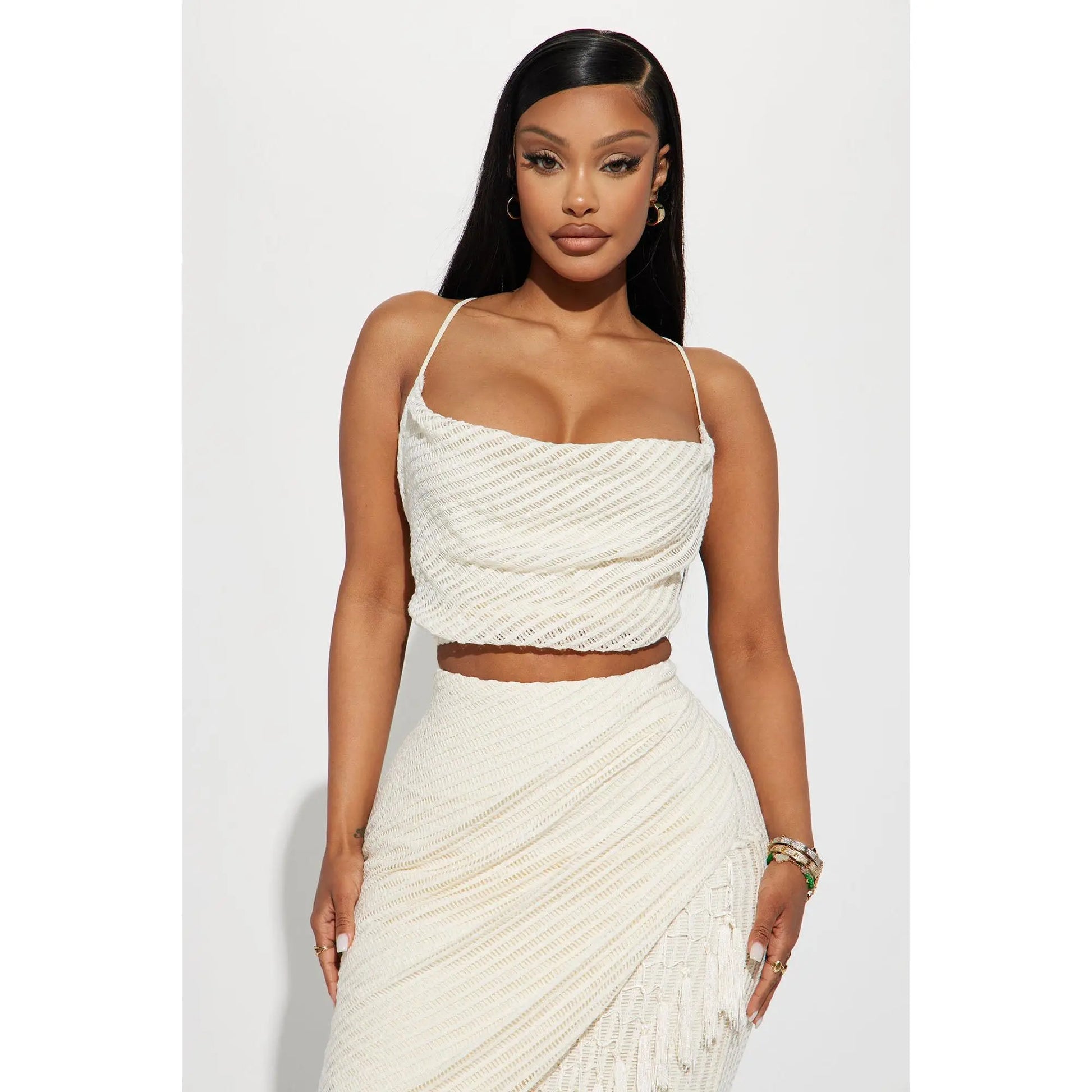 Next Vacation Skirt Set - Cream