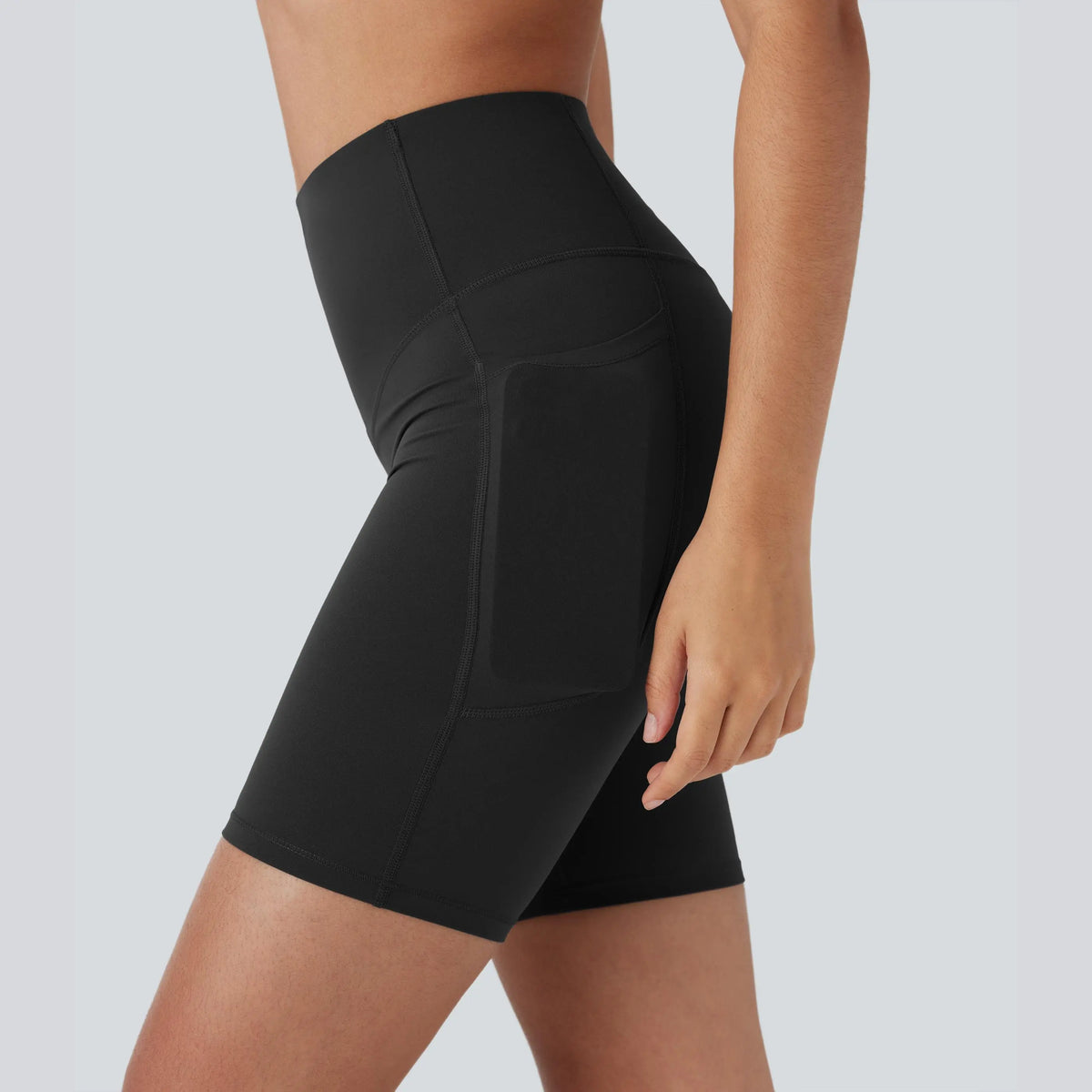 Halara Ultrasculpt™ High Waisted Butt Lifting Tummy Control Pocket Shaping Training Biker Shorts 7''