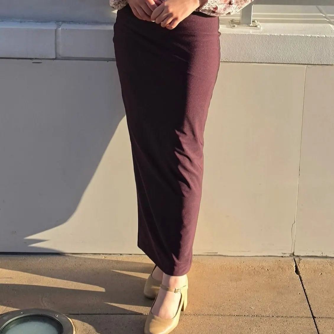 Women's Double Layer Maxi Pencil Skirt for Everyday Comfort