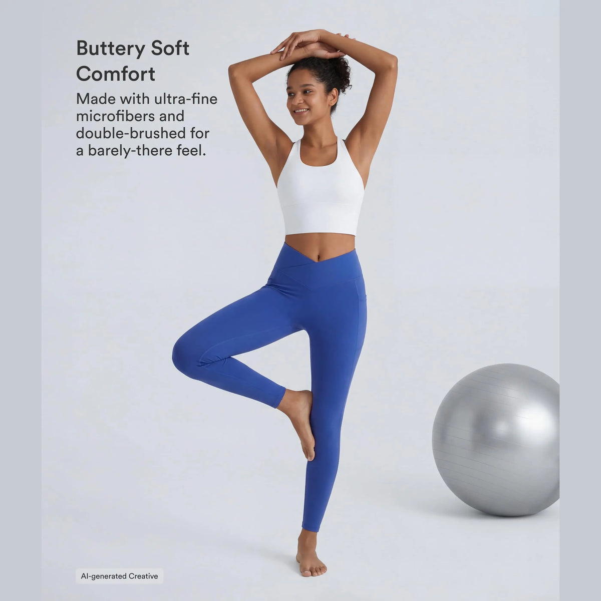 Halara Softlyzero Crossover Pocket Leggings with UPF 50+ Protection